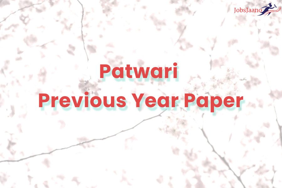 Patwari previous paper Patwari old paper Patwari last year paper