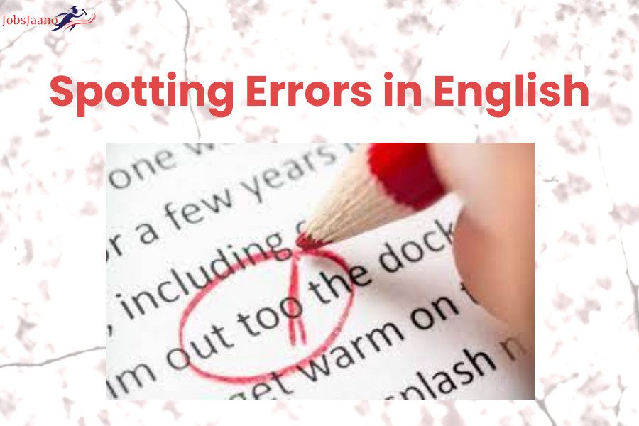 Spotting Errors in English