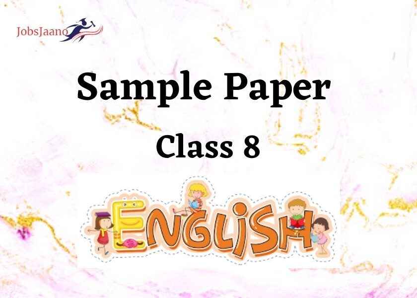 8th Class English Question Paper 2022-23 pdf