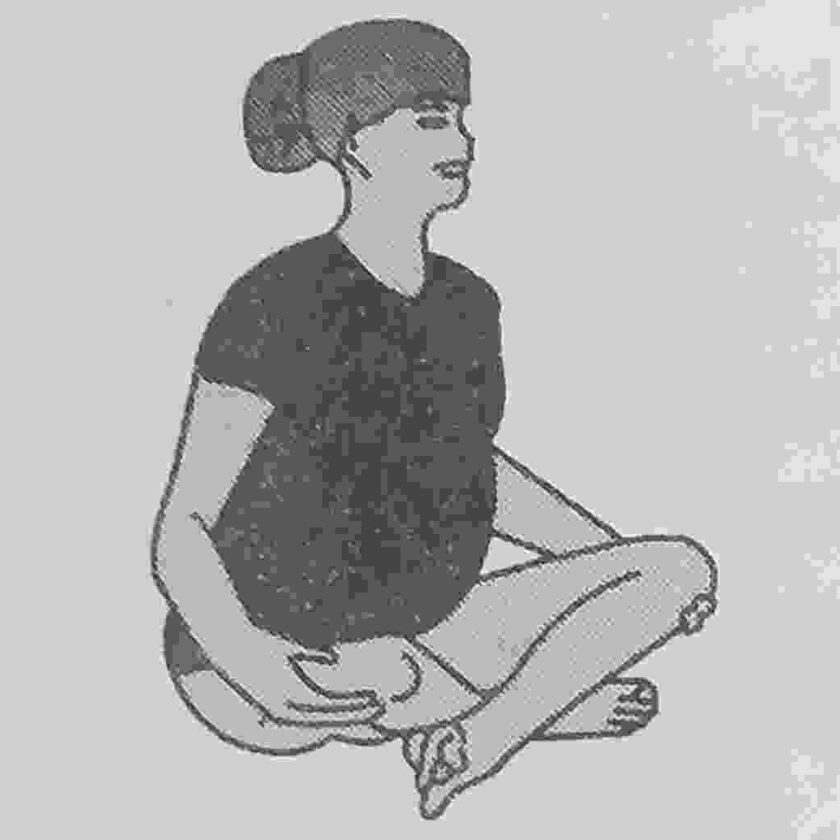 Mothers performing Tailor (Indian Style or cross legged) sit and stretch